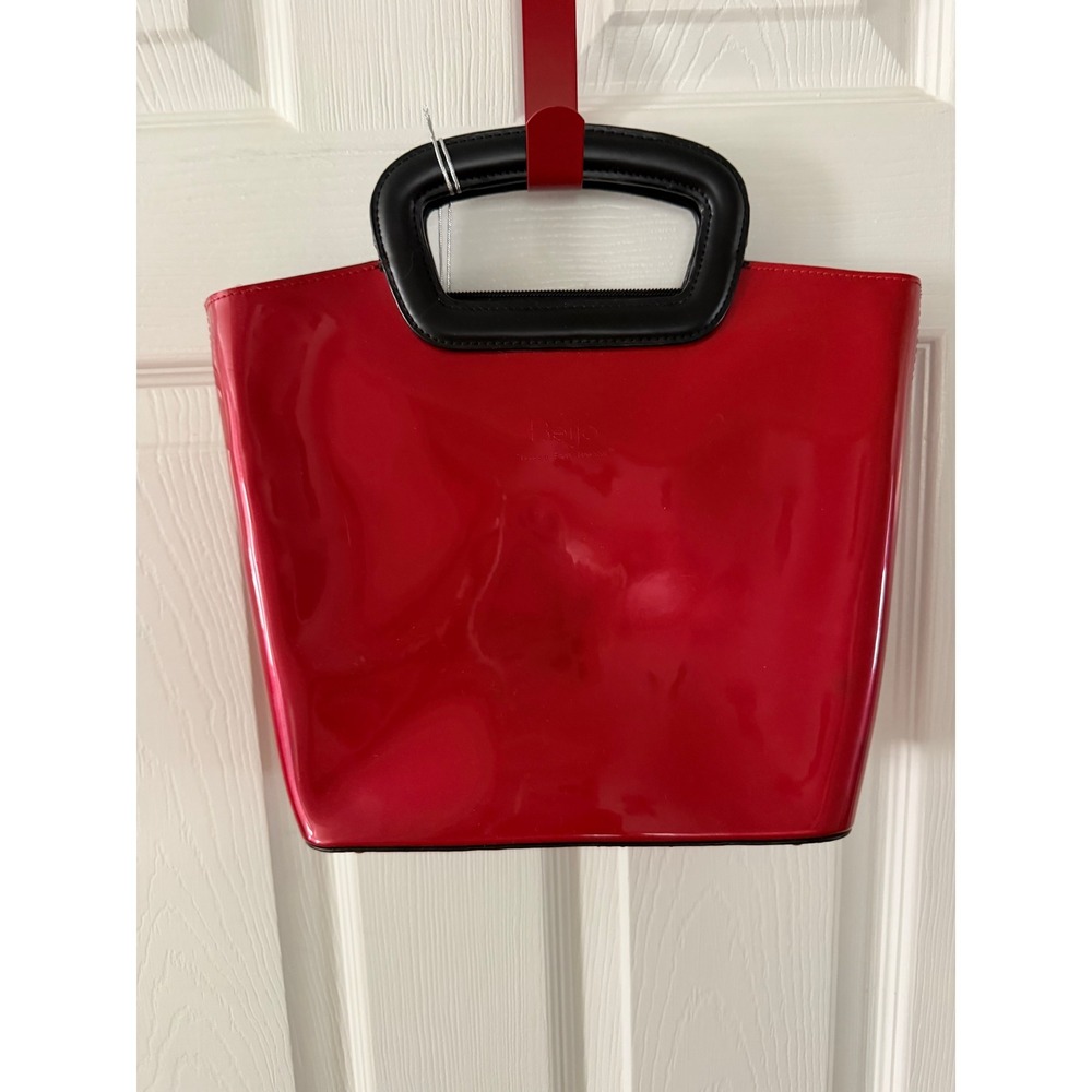 Beijo Red Patent Leather Hand Bag